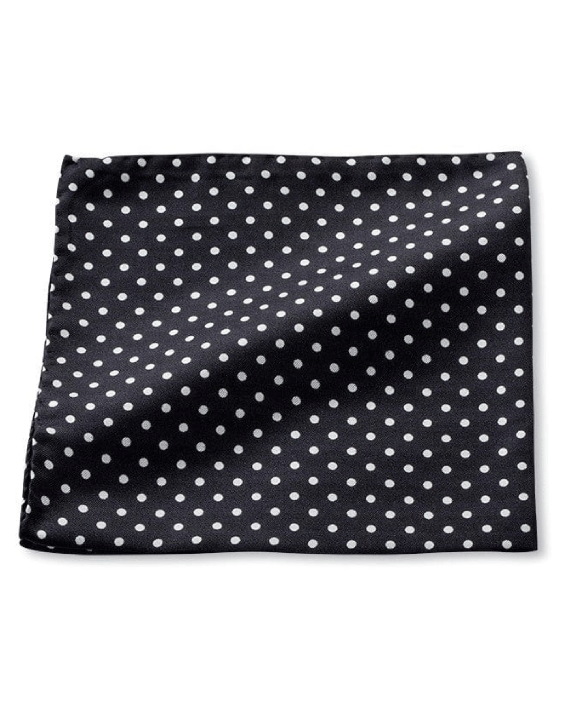 R. Hanauer, Inc. Pocket Square BLK/WHT / OS Pocket Square
