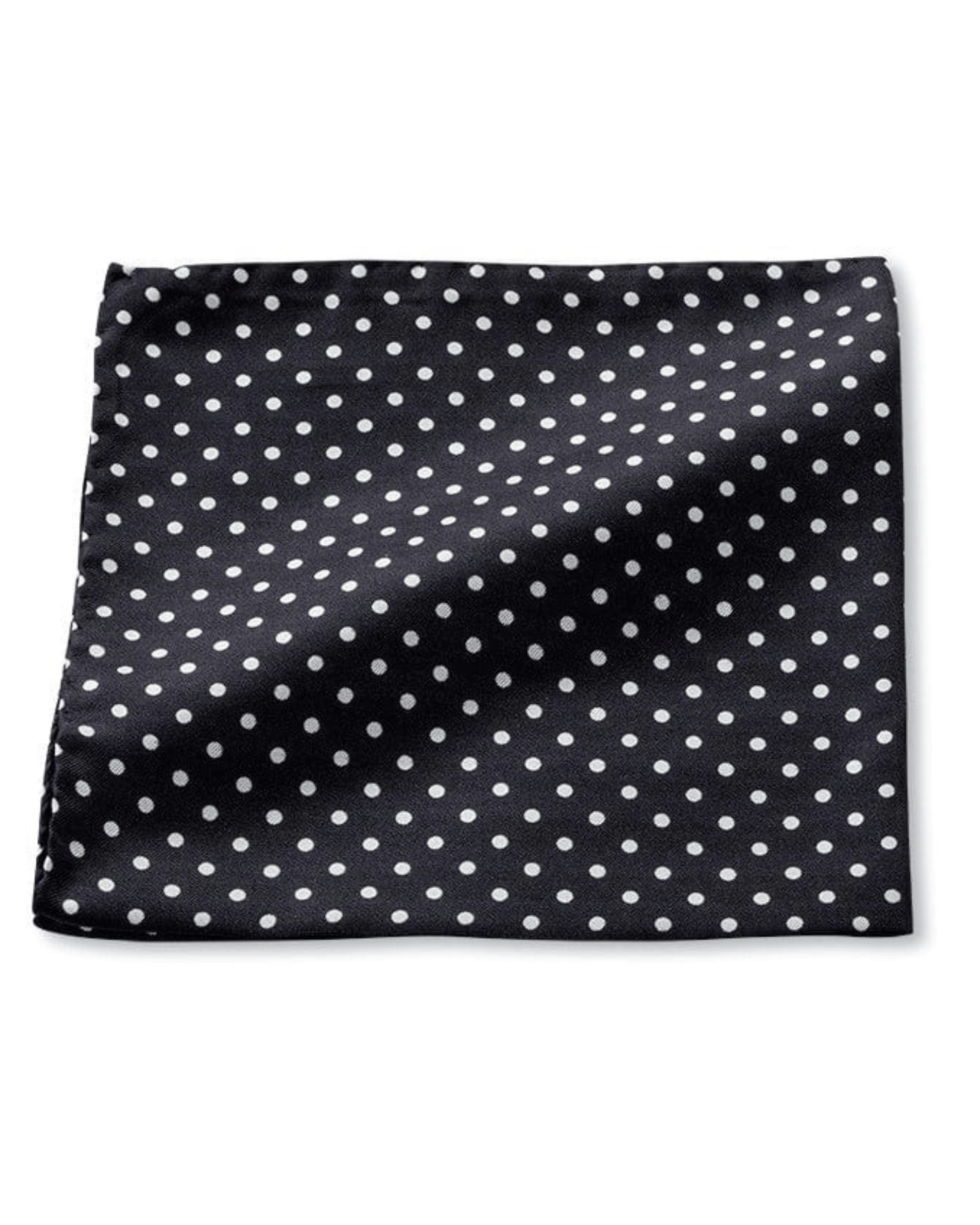 R. Hanauer, Inc. Pocket Square BLK/WHT / OS Pocket Square