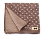 R. Hanauer, Inc. Pocket Square Brown Geometric Pocket Square