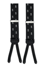 R. Hanauer, Inc. Suspenders BLACK Black and White Silk Skull Suspenders