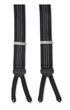 R. Hanauer, Inc. Suspenders BLACK / OS Black Milan Pin Stripes Suspenders