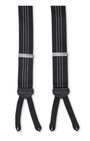 R. Hanauer, Inc. Suspenders BLACK / OS Black Milan Pin Stripes Suspenders
