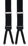 R. Hanauer, Inc. Suspenders Black Satin Suspenders