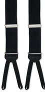 R. Hanauer, Inc. Suspenders Black Satin Suspenders