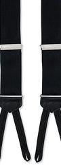R. Hanauer, Inc. Suspenders Black Satin Suspenders