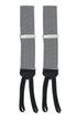 R. Hanauer, Inc. Suspenders BLACK/WHITE Black and White Houndstooth Silk Suspenders