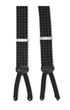 R. Hanauer, Inc. Suspenders BLCK/WHT / OS Black Milan Pin Dots Suspenders