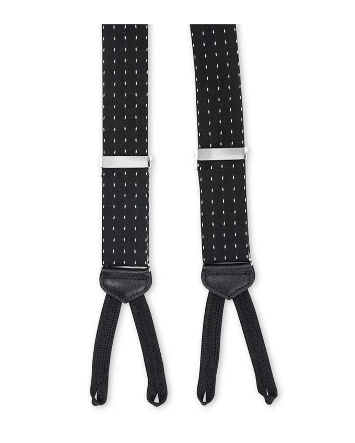R. Hanauer, Inc. Suspenders BLCK/WHT / OS Black Milan Pin Dots Suspenders