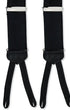 R. Hanauer, Inc. Suspenders N Black Silk Faille Suspenders
