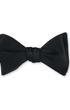 R. Hanauer, Inc. Ties BLACK Formal Black Satin Bow Tie