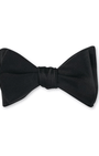 R. Hanauer, Inc. Ties BLACK Formal Black Satin Bow Tie
