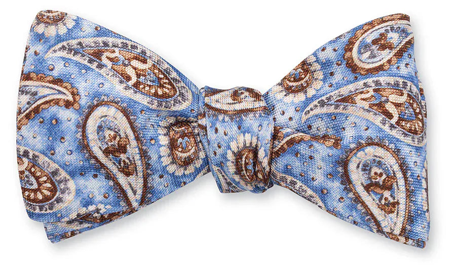 R. Hanauer, Inc. Ties Blue Bernadette Pine Bow Tie