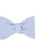 R. Hanauer, Inc. Ties BLUE Blue Seersucker Bow Tie