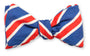 R. Hanauer, Inc. Ties Blue/Coral Clearwood Stripes Bow Tie