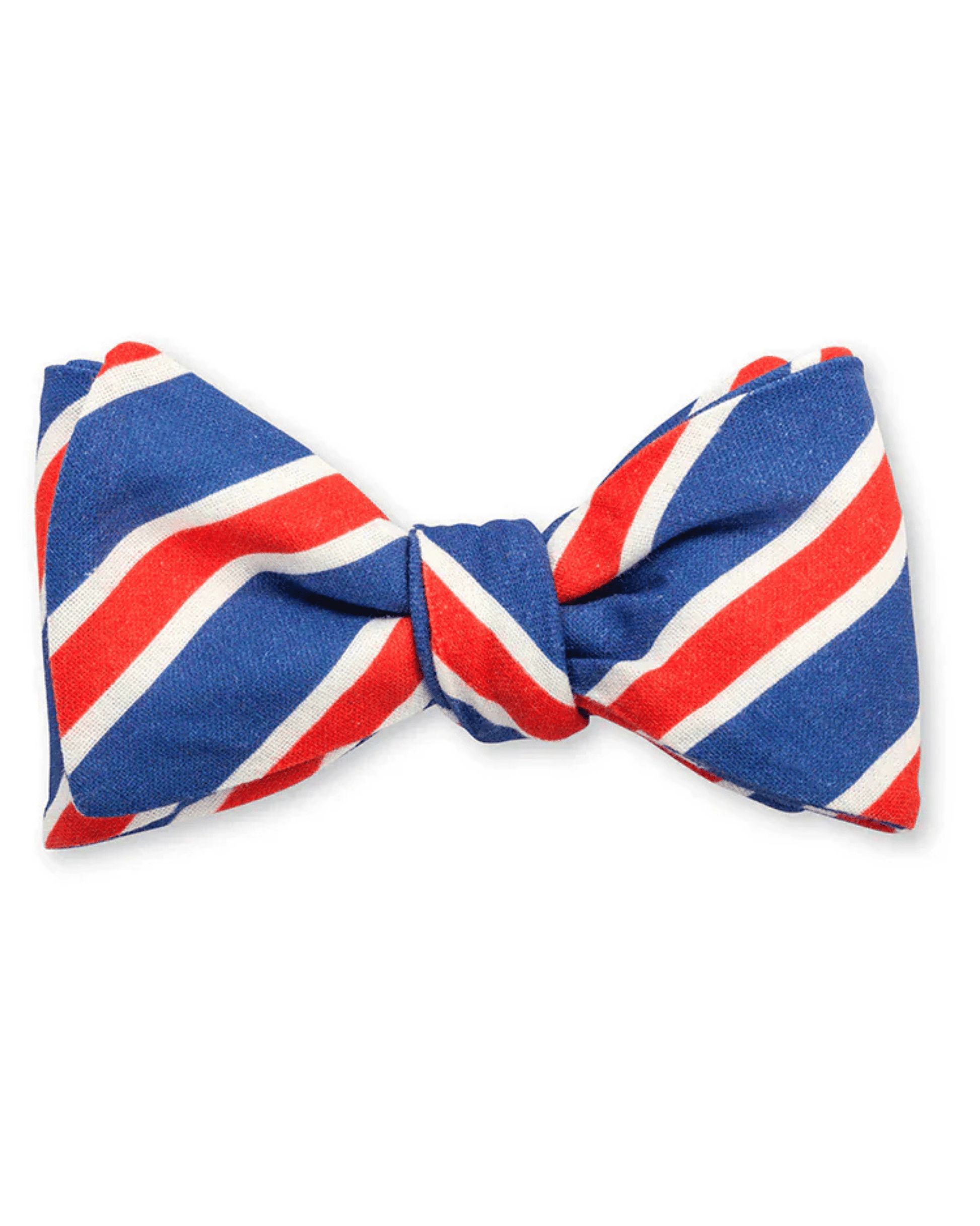 R. Hanauer, Inc. Ties BLUE CORAL / OS Blue/Coral Clearwood Stripes Bow Tie