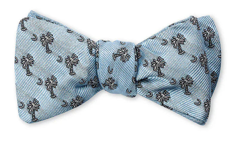 R. Hanauer, Inc. Ties Blue Palmetto Bow Tie
