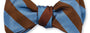 R. Hanauer, Inc. Ties COBALT/MAHOGANY Bar Stripes Bow Tie