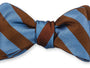 R. Hanauer, Inc. Ties COBALT/MAHOGANY Bar Stripes Bow Tie