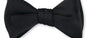 R. Hanauer, Inc. Ties Formal Black Faille Bow Tie