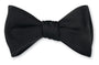 R. Hanauer, Inc. Ties Formal Black Faille Bow Tie