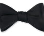 R. Hanauer, Inc. Ties Formal Black Faille Bow Tie