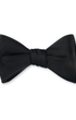 R. Hanauer, Inc. Ties Formal Black Faille Bow Tie