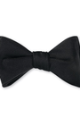 R. Hanauer, Inc. Ties Formal Black Faille Bow Tie