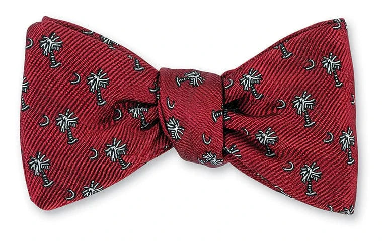 R. Hanauer, Inc. Ties GARNET Garnet Palmetto Bow Tie