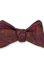R. Hanauer, Inc. Ties Green Chastain Paisley Bow Tie
