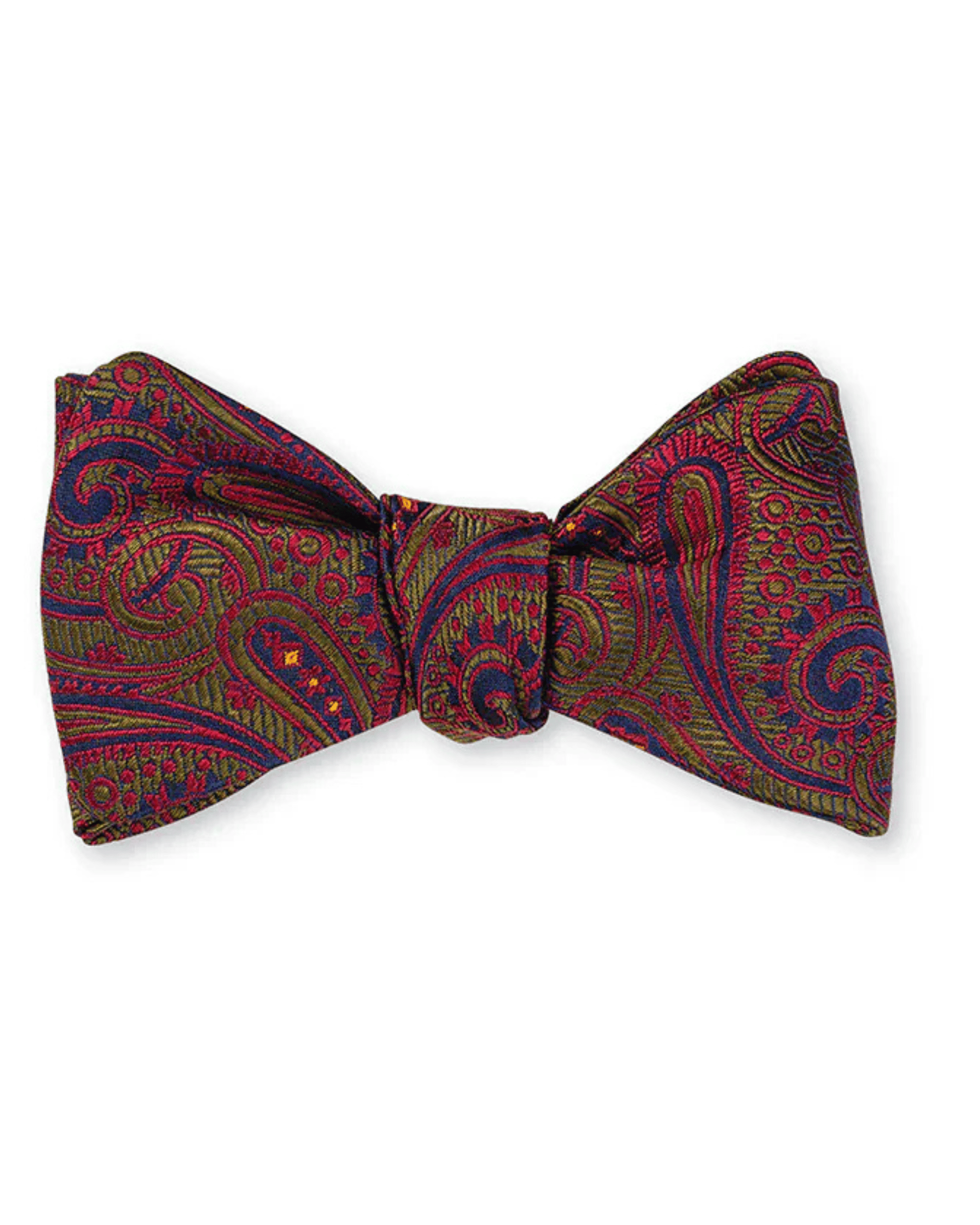 R. Hanauer, Inc. Ties Green Chastain Paisley Bow Tie