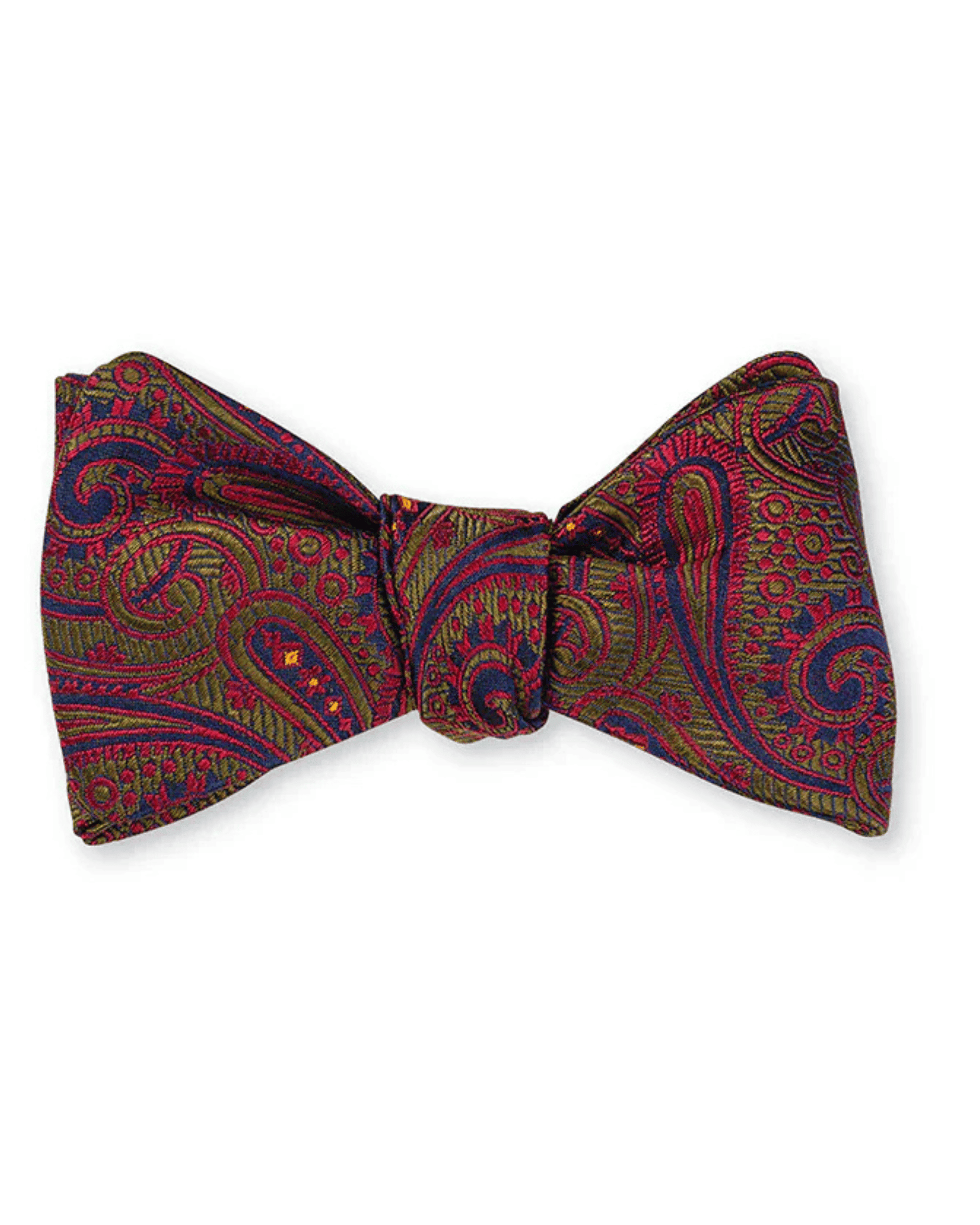 R. Hanauer, Inc. Ties Green Chastain Paisley Bow Tie