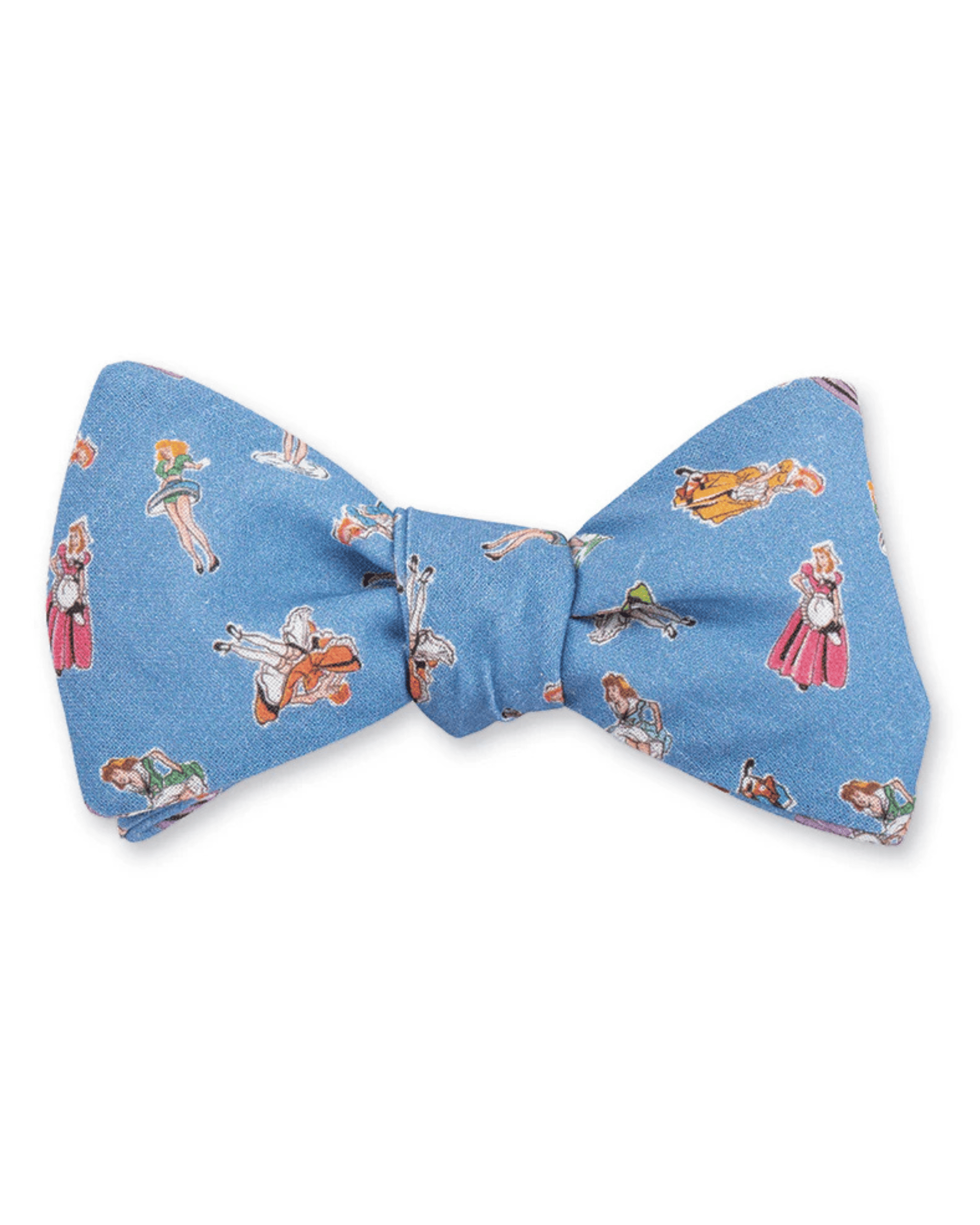 R. Hanauer, Inc. Ties LT BLUE Blue Springmaid Girls Bow Tie