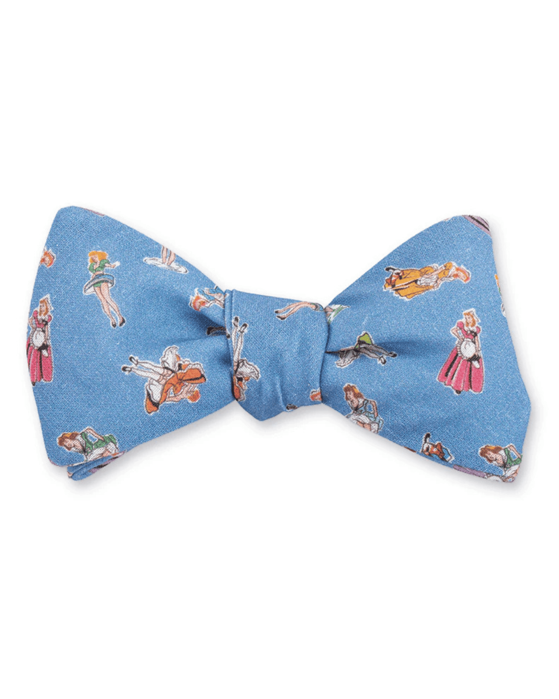 R. Hanauer, Inc. Ties LT BLUE Blue Springmaid Girls Bow Tie