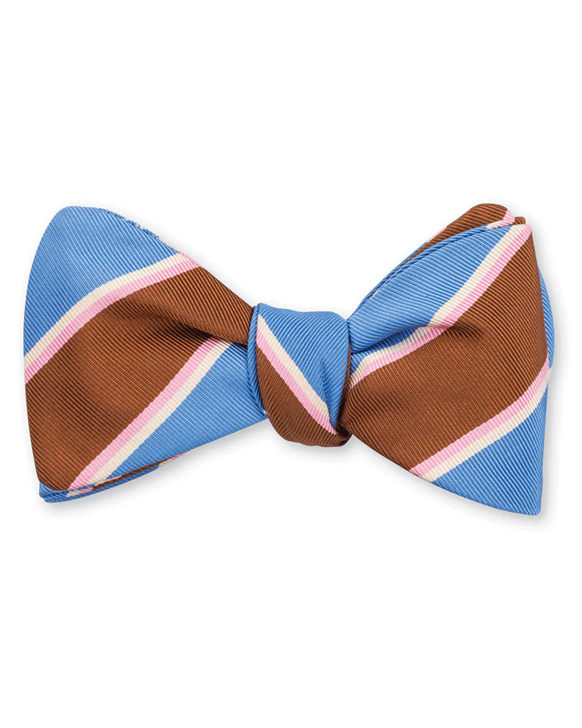 R. Hanauer, Inc. Ties MAHOGANY / OS Mahogany Hubbard Stripes Bow Tie