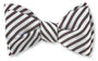 R. Hanauer, Inc. Ties Maroon/ White Sherman Striped Bow Tie