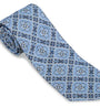 R. Hanauer, Inc. Ties Navy/Cobalt Bannock Medallions Necktie