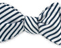 R. Hanauer, Inc. Ties Navy/ White Sherman Striped Bow Tie