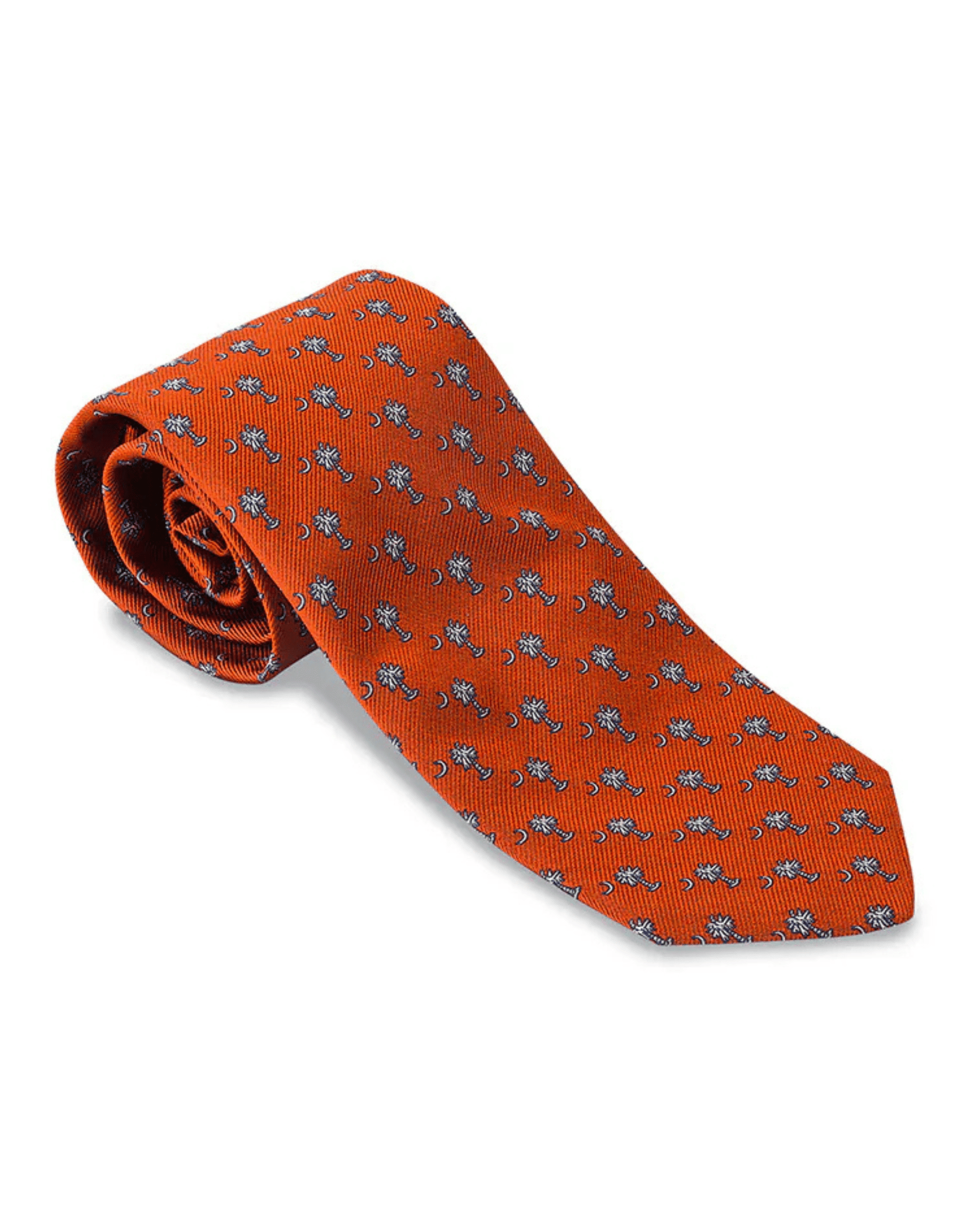 R. Hanauer, Inc. Ties ORANGE Orange Palmetto Necktie