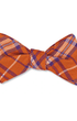 R. Hanauer, Inc. Ties ORANGE Orange Wilson Plaid Bow Tie