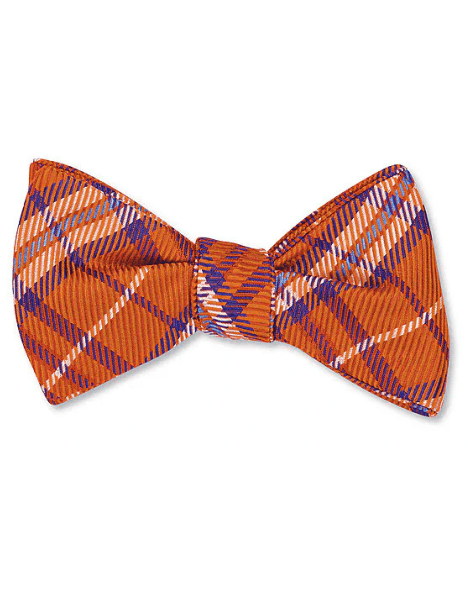 R. Hanauer, Inc. Ties ORANGE Orange Wilson Plaid Bow Tie