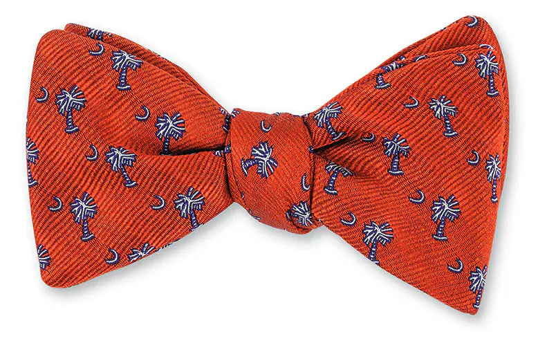 R. Hanauer, Inc. Ties Orange Palmetto Bow Tie