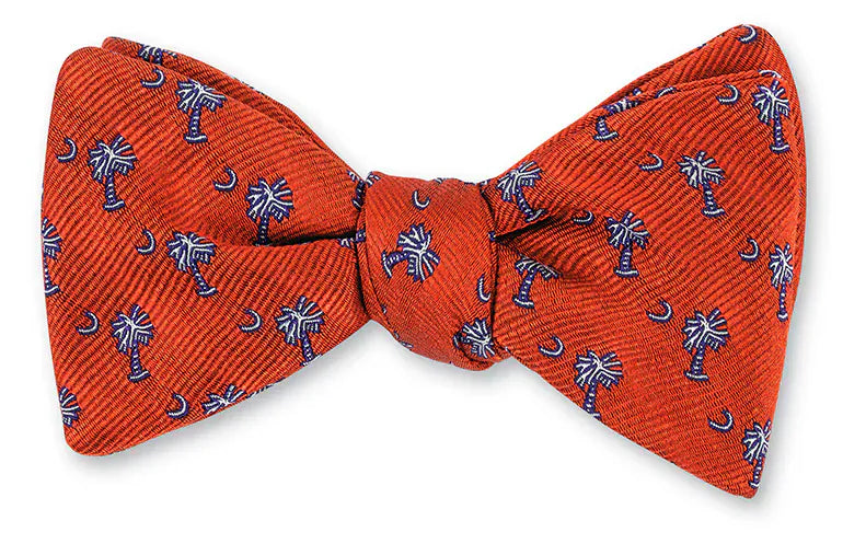 R. Hanauer, Inc. Ties Orange Palmetto Bow Tie