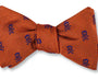 R. Hanauer, Inc. Ties Orange/Purple Jolly Rogers Skull Bow Tie