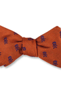 R. Hanauer, Inc. Ties ORG/PURPLE / OS Orange/Purple Jolly Rogers Skull Bow Tie