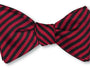 R. Hanauer, Inc. Ties Red/Black Sherman Stripe Bow Tie
