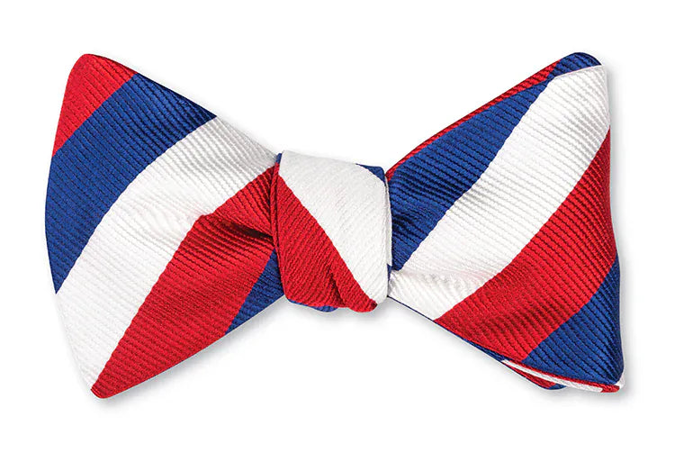 R. Hanauer, Inc. Ties RED/WHITE/BLUE Red/White/Blue Welford Stripes Bow