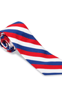 R. Hanauer, Inc. Ties RED/WHITE/BLUE Wellford Stripes Necktie