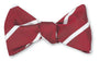 R. Hanauer, Inc. Ties Red/White Buckingham Striped Bow Tie