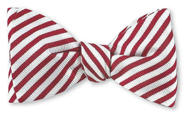 R. Hanauer, Inc. Ties RED/WHITE Red/White Sherman Striped Bow Tie