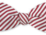 R. Hanauer, Inc. Ties RED/WHITE Red/White Sherman Striped Bow Tie